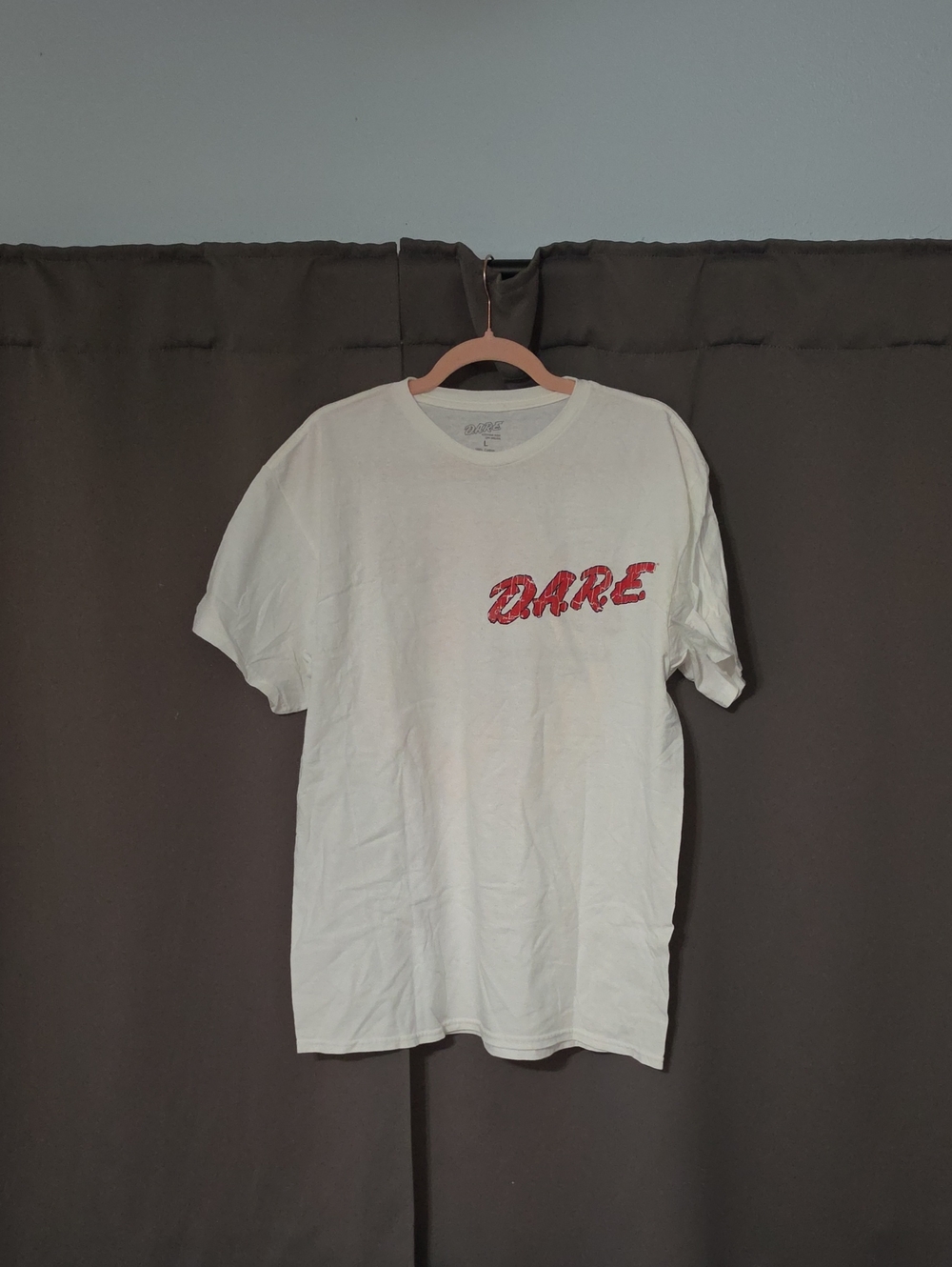 White D.A.R.E. Graphic Tee - Men's Short Sleeve Shirt